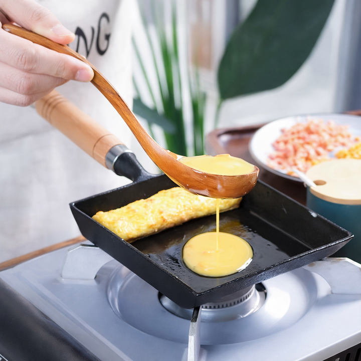 Japansk støpejern eggpanne for Tamagoyaki | Luvikno