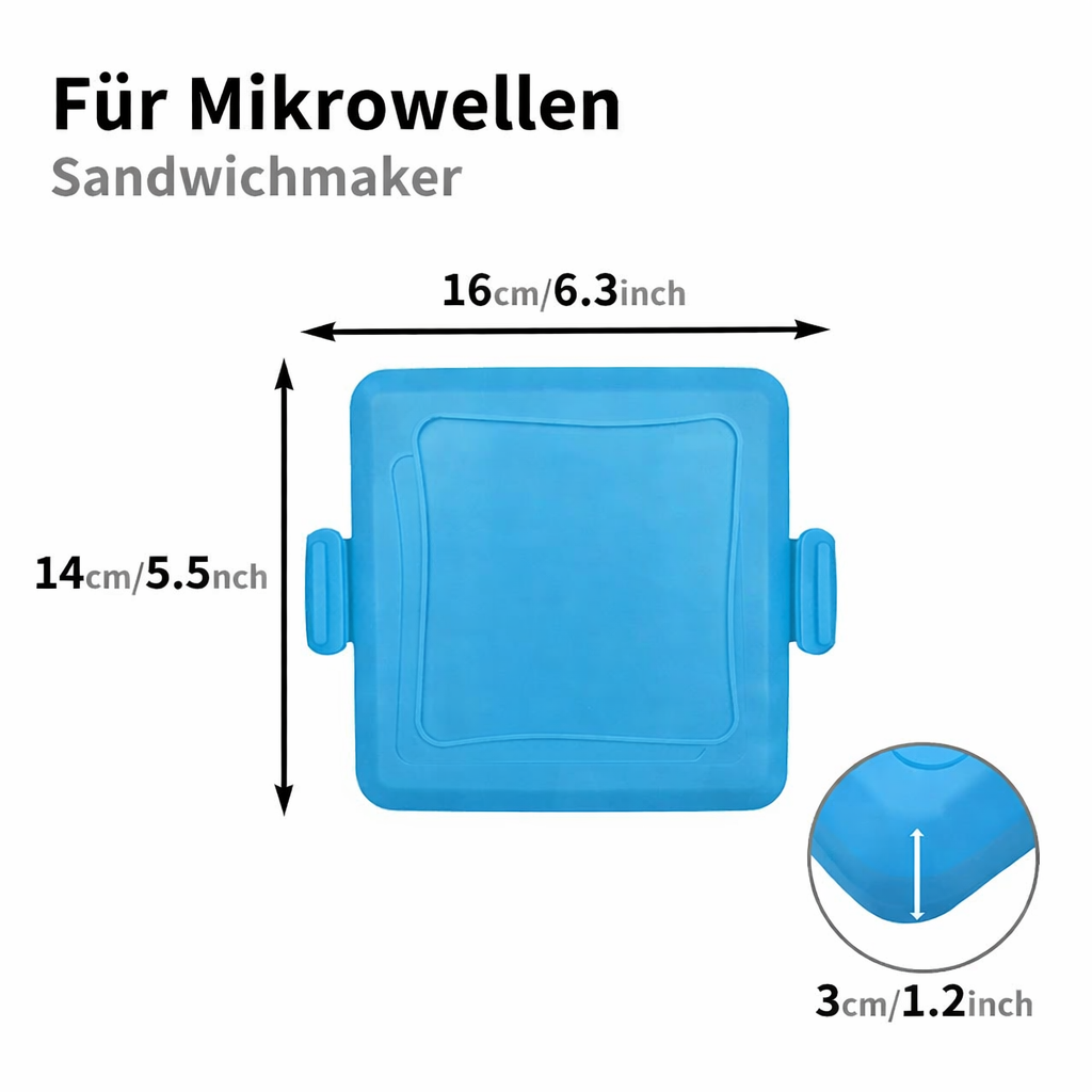 CrunchMate™ Sandwich Maker for Microwave & Oven | Luvikno