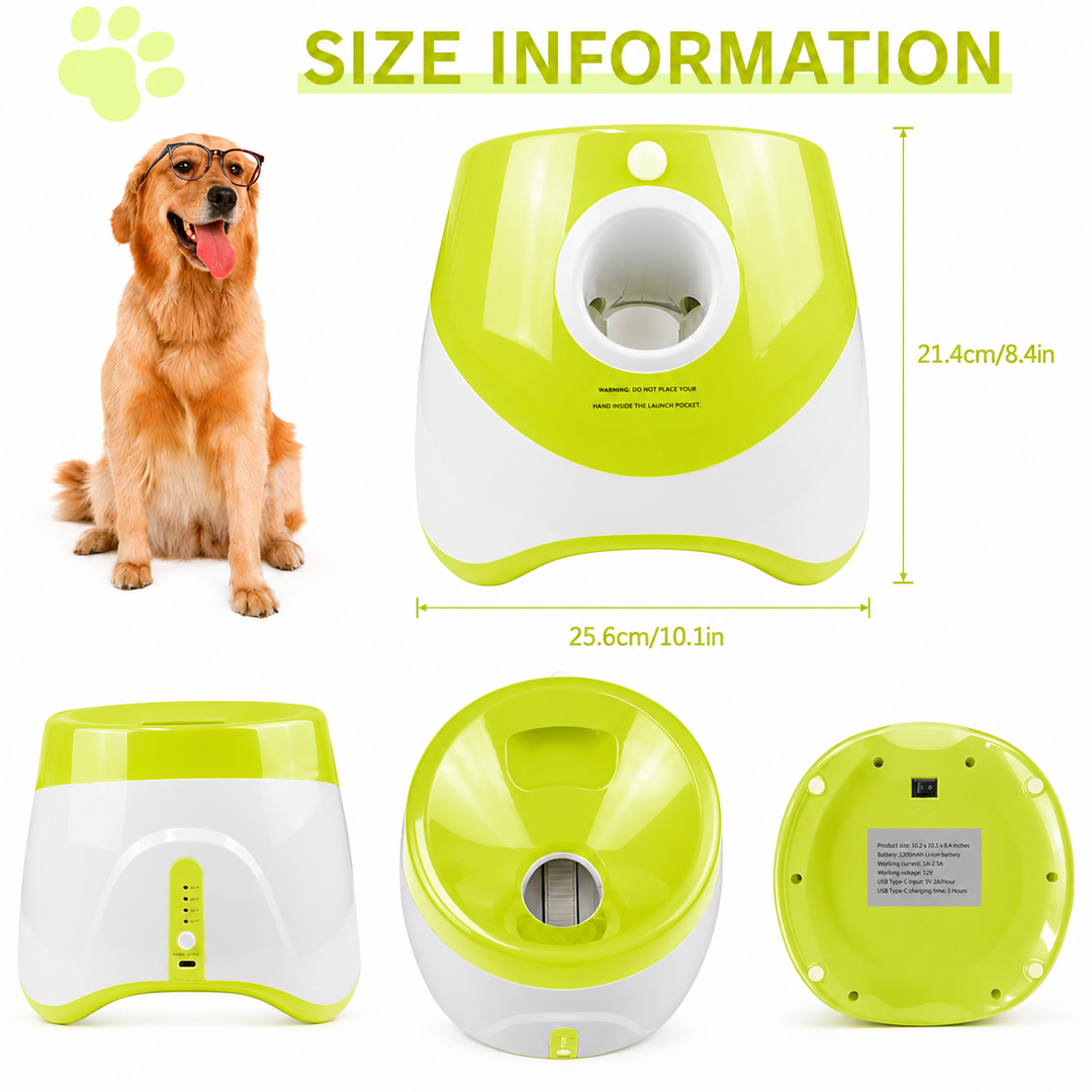 PlayBolt Automatisk Ball Kaster for Hunder | Luvikno