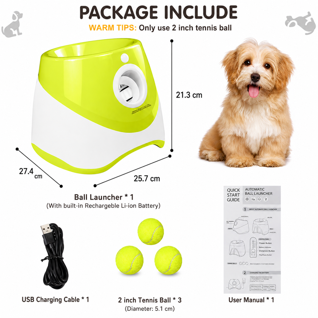 PlayBolt Automatisk Ball Kaster for Hunder | Luvikno