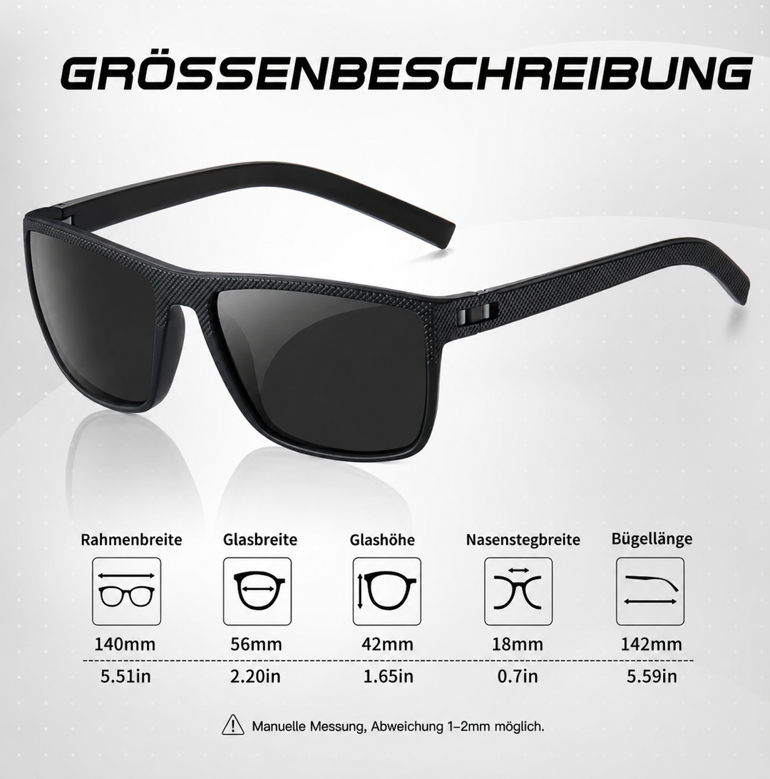 Polariserte solbriller 3-dels sett UV400 | Luvikno