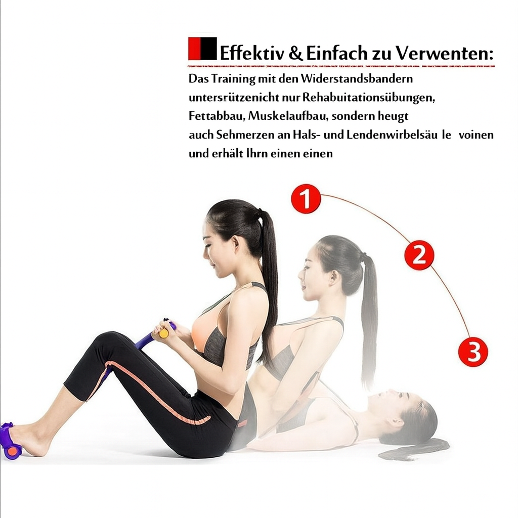 Sit-up treningsapparat for fitnessøvelser | Luvikno