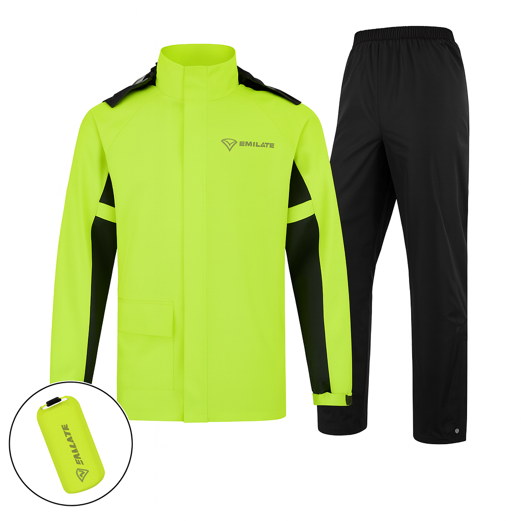 Luvik | Unisex Moottoripyörä Sateenake - vedenpitävä ja hengittävä - Kevyt muotoilu