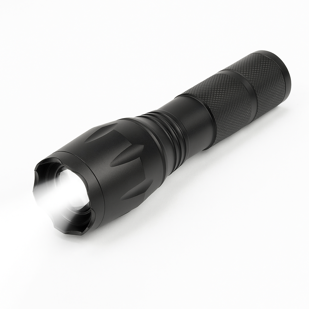 Taclight LED Zoom Fakkel (vanntett og støtsikker) m/5 funksjoner | Luvikno