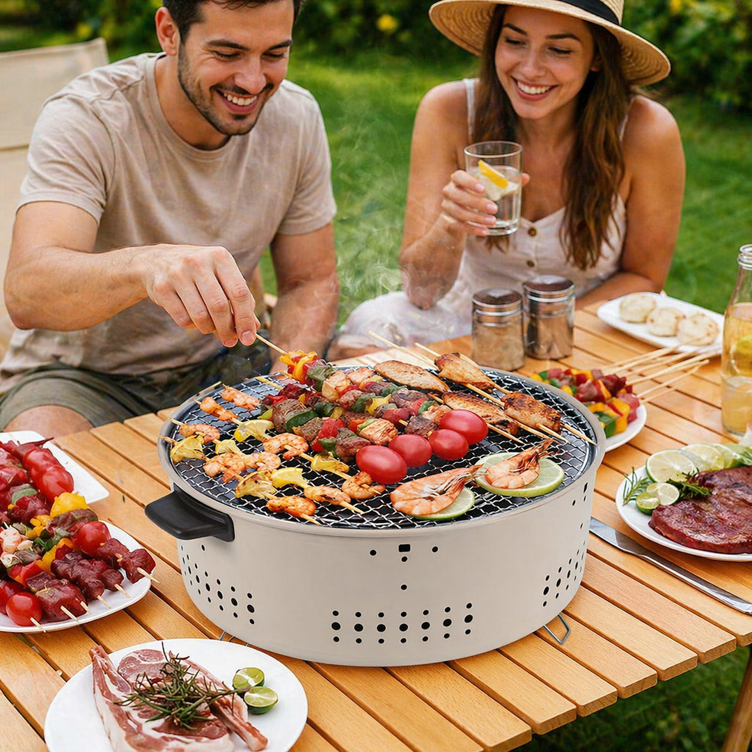 GrillGo™ Bærbar Kullgrill for Hage og Balkong | Luvikno