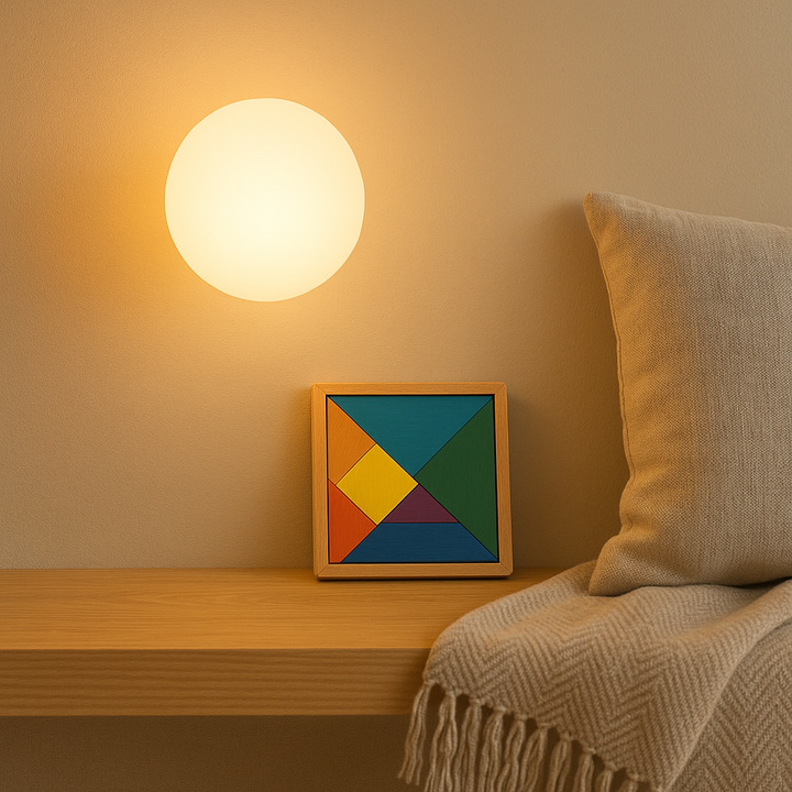 LumaGlow – Moderne Vegglampe med Matt Glasskjerm og Elegant Base Luvikno
