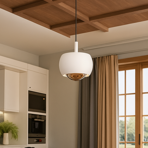 Minimalistisk pendellampe med LED-lys og elegant sirkulært design Luvikno