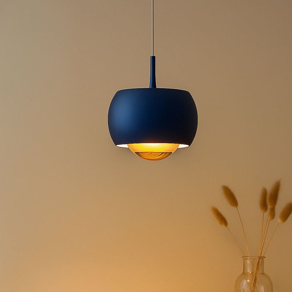 Minimalistisk pendellampe med LED-lys og elegant sirkulært design Luvikno