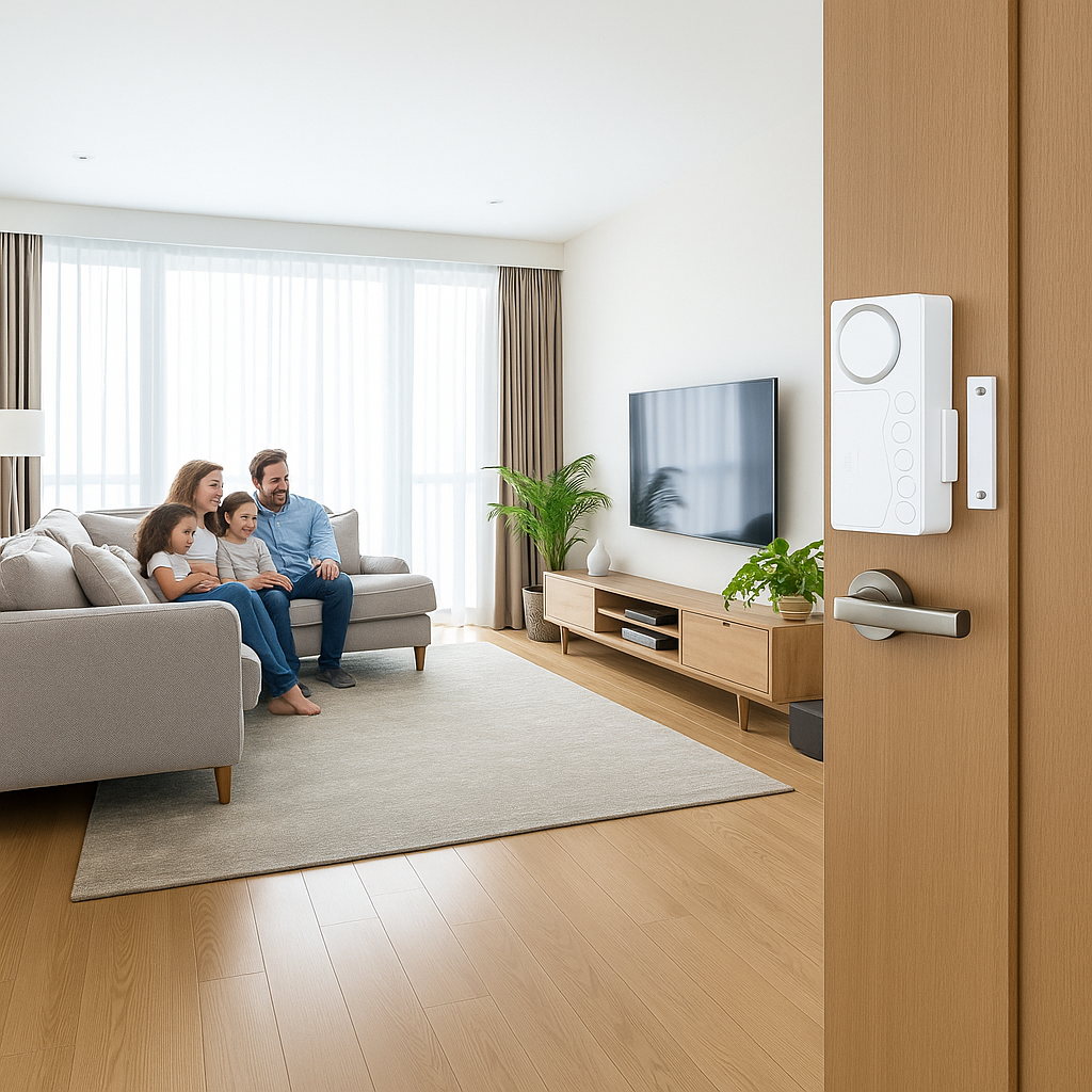 Umiddelbar varselmoduser – 108dB høy lyd Slank design – Enkel installasjon – Beskytt barn og hjemsikkerhet Luvikno