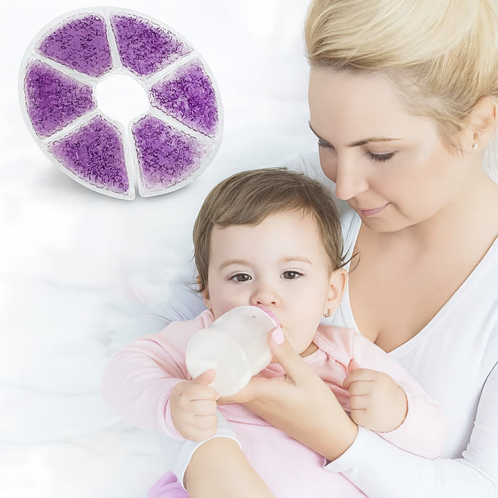 Engorgement Relief – Hot & Cold Contoured Gel Design – Comfort & Pain Relief for Nursing Mums Luvikno