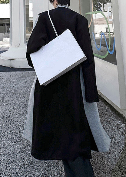 Luvik | Villatrenssit mustasta tilkkuvillasta nappikiinnityksellä miehille talvi