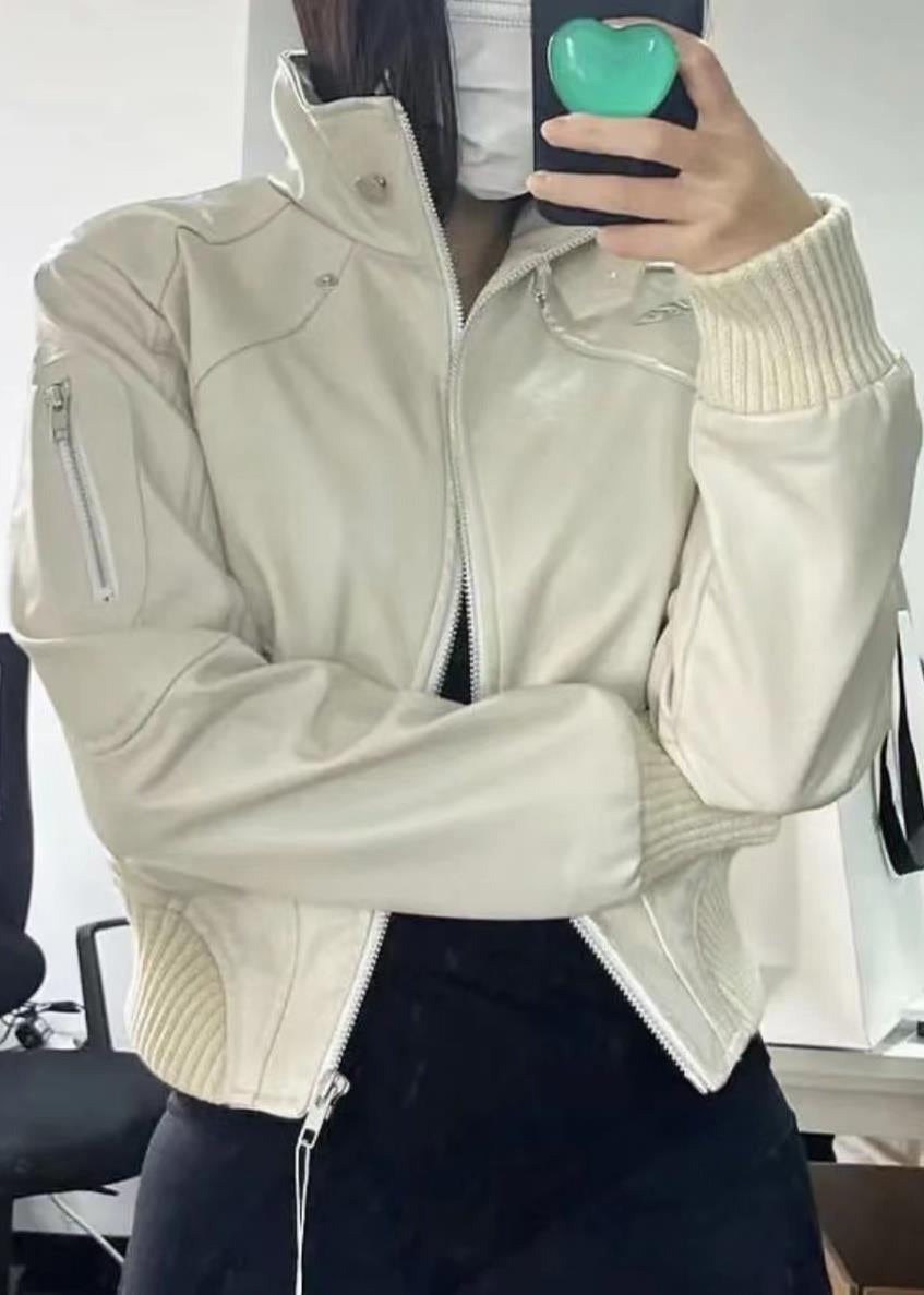 Luvik | Musta paljettimekko keinonahasta vetoketjulla