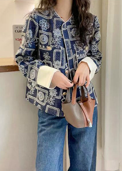 Luvik | Sinisten kimaltelevien brodeeratun deniinitiukko