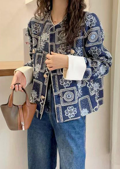 Luvik | Sinisten kimaltelevien brodeeratun deniinitiukko