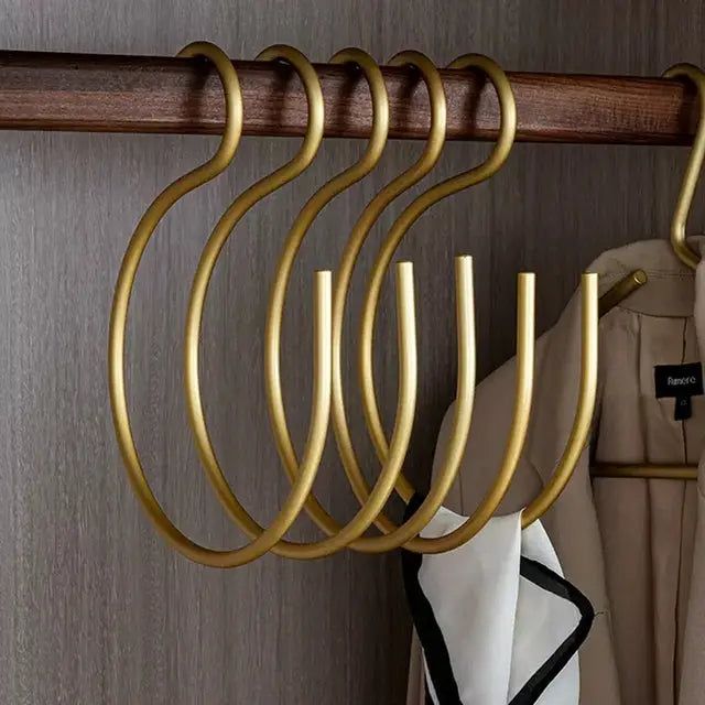 HangStruct – S-formede metallklestativer (sett med 5) for plassbesparende | Luvikno