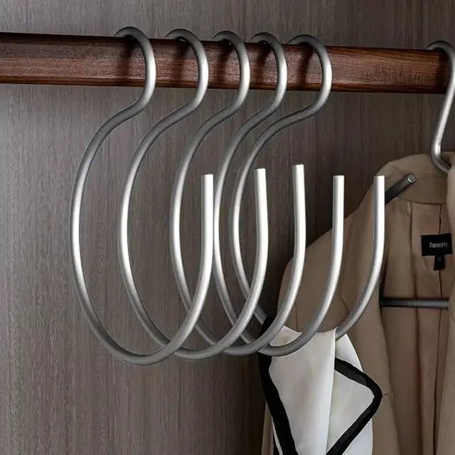 HangStruct – S-formede metallklestativer (sett med 5) for plassbesparende | Luvikno