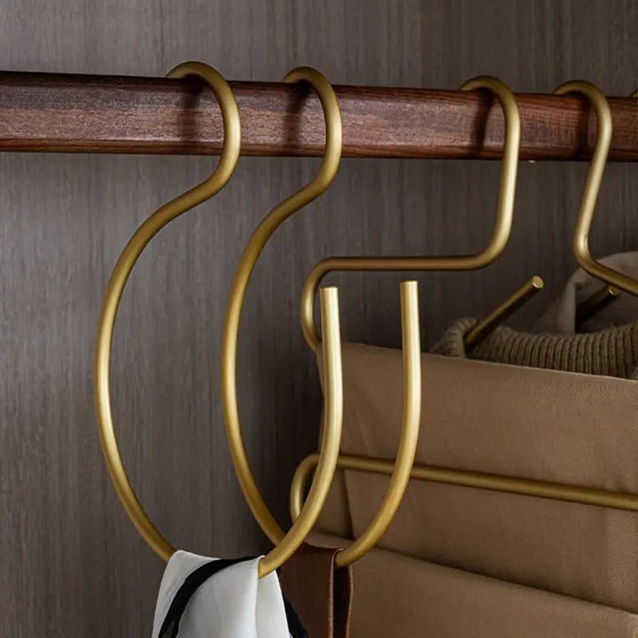 HangStruct – S-formede metallklestativer (sett med 5) for plassbesparende | Luvikno