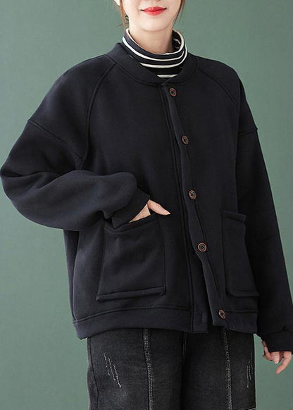 Luvik | mustat takit naisten nappikaulustakit