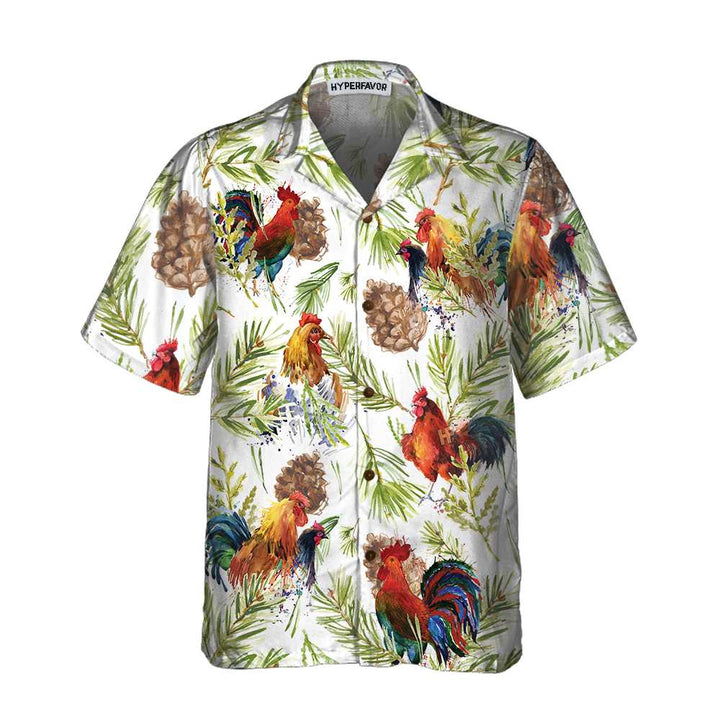 Luvik | Hawaii-skjorte med bilde av julesjef, unik julesjef-skjorte, best julegaveidé