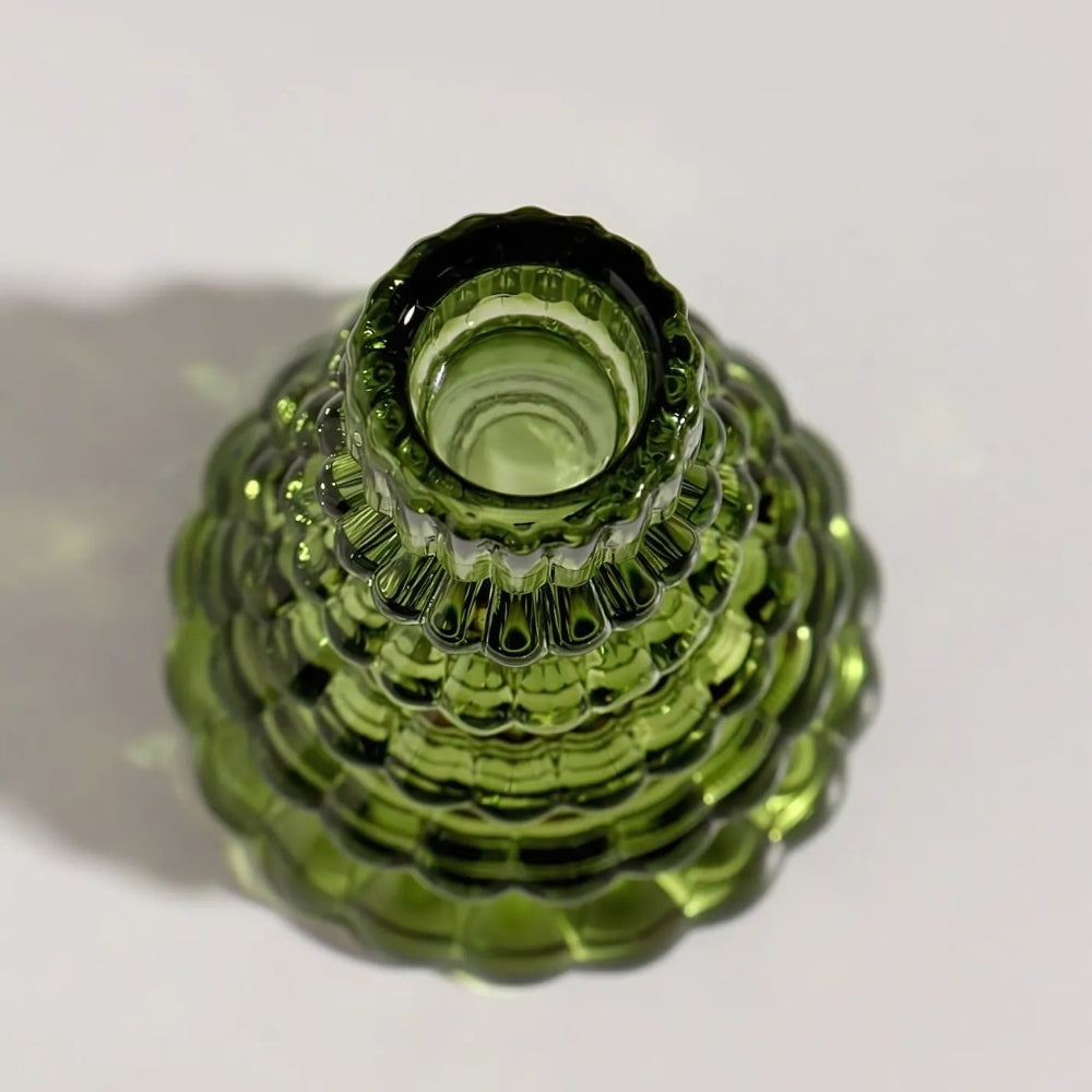 Luvikno | LumiTree Glass-Lysestake Sett – 3-delt Tre-formet Borddekorasjon