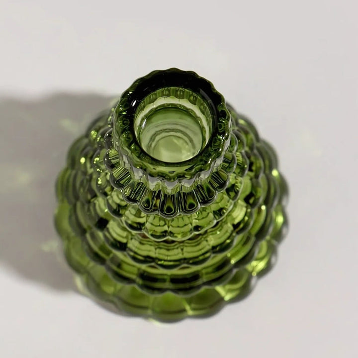 Luvikno | LumiTree Glass-Lysestake Sett – 3-delt Tre-formet Borddekorasjon