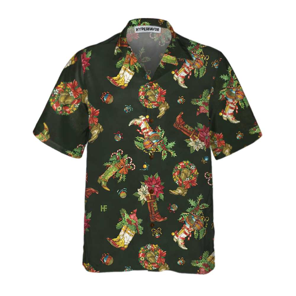 Luvik | Joulun cowboy-saappaat Joulun hawaijipaita, joululahja