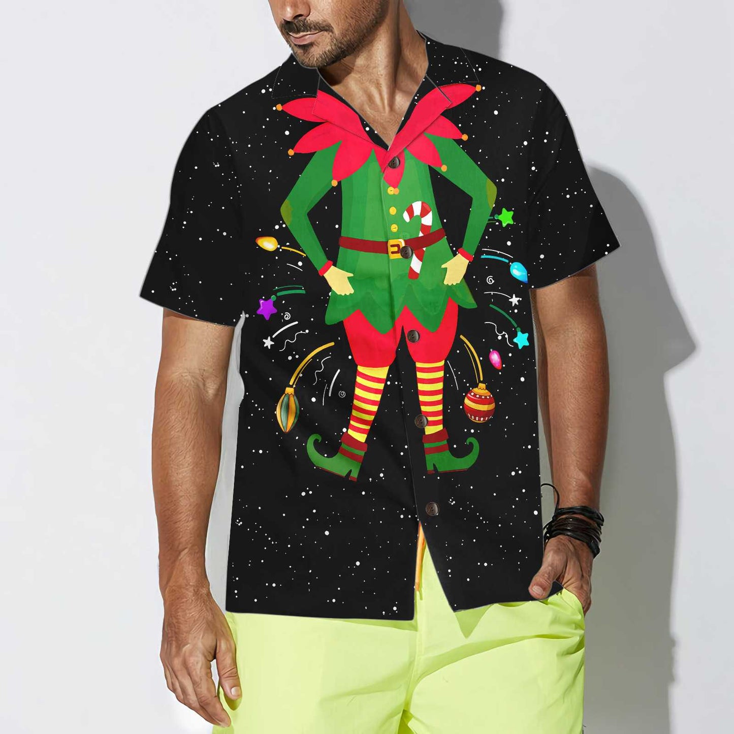 Luvik | Joulupukin puku Hawaijipaita, Hauska joulupaita veikolle, Paras joululahjaidea