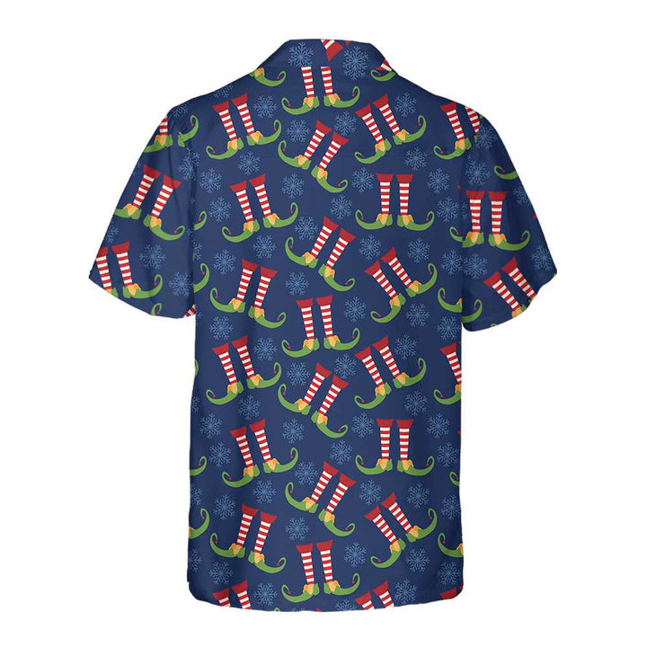 Luvik | Julenissens alvenes Hawaii-skjorte, morsom juleskjorte for alven, beste julegaveidé