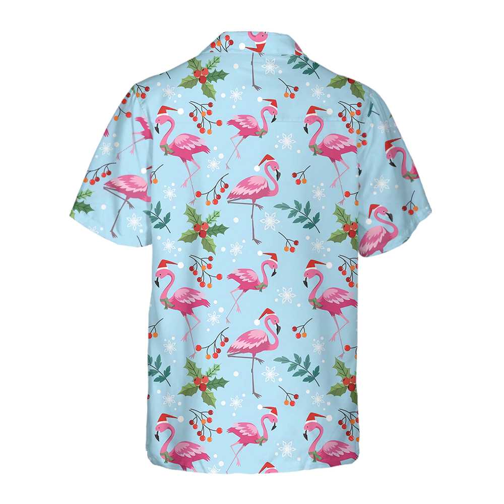 Luvik | Uten søm jule-sommer t-skjorte, jule flamingo t-skjorte, det beste julegaveideen