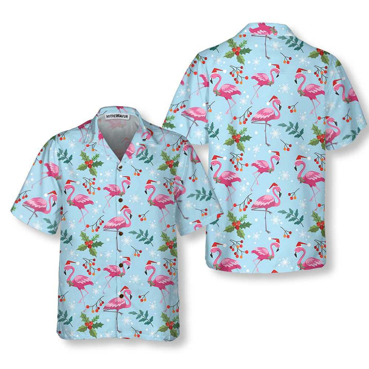 Luvik | Uten søm jule-sommer t-skjorte, jule flamingo t-skjorte, det beste julegaveideen