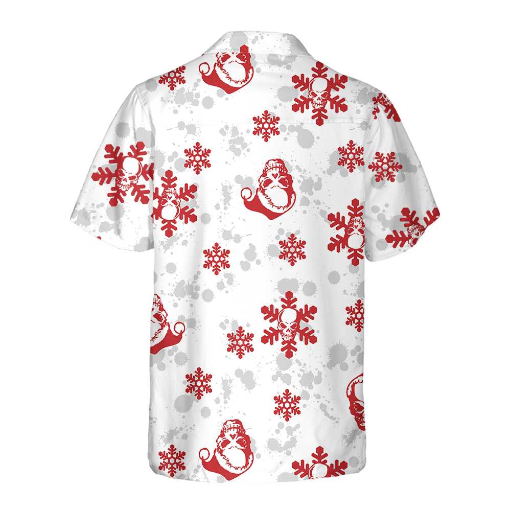 Luvik | Jouluhawaiipaita, jossa on lunta ja päällekkäinen pää, joulupaita, paras joululahja