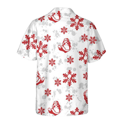 Luvik | Jouluhawaiipaita, jossa on lunta ja päällekkäinen pää, joulupaita, paras joululahja