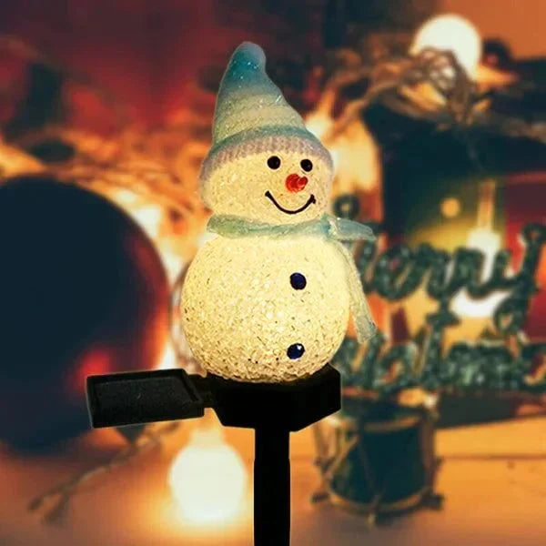 Solcel-drevet Snømann Lampe - SolarSnow | Luvikno