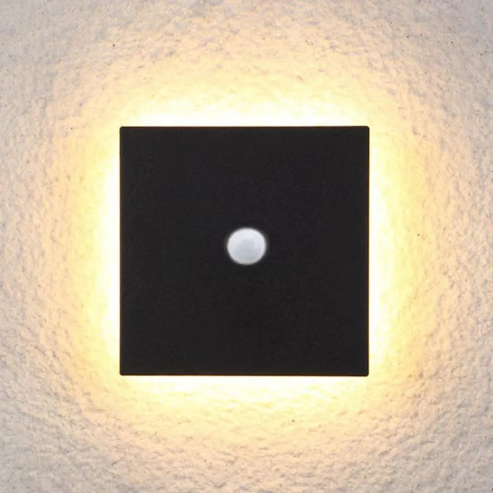 Vegglampe Moderne Svart Utendørs LED Lampe Luvikno