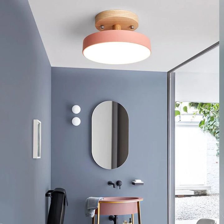 LED Taklampe Tre Flush Montering Fixture Luvikno