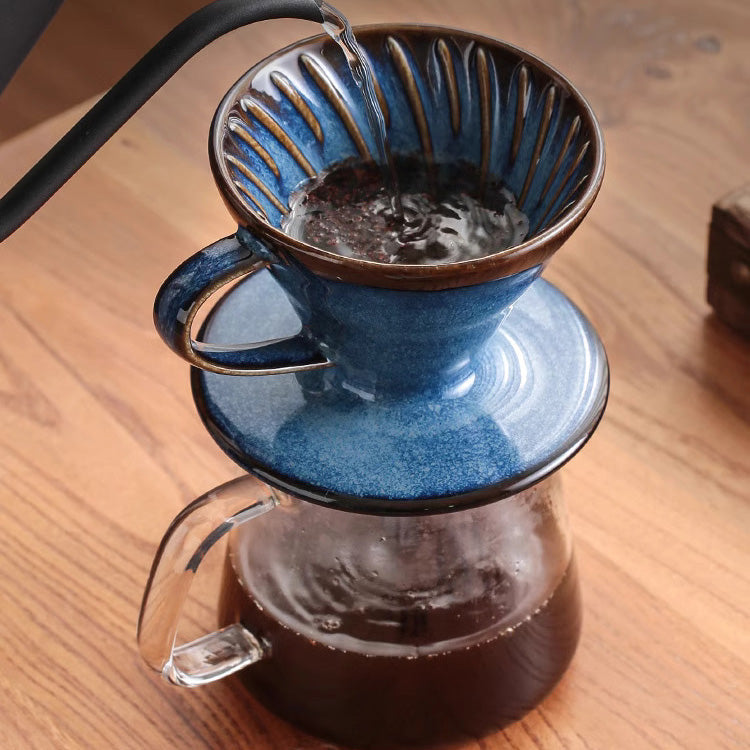 V60 Keramisk Dripper – Perfekt for kunstnerisk kaffebrygging hjemme | Luvikno