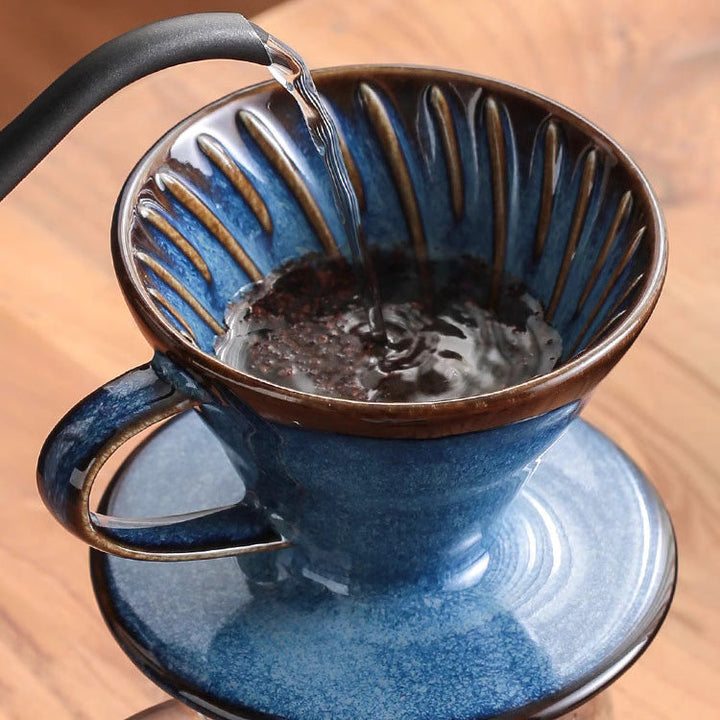 V60 Keramisk Dripper – Perfekt for kunstnerisk kaffebrygging hjemme | Luvikno