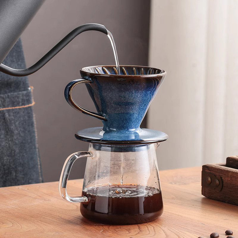 V60 Keramisk Dripper – Perfekt for kunstnerisk kaffebrygging hjemme | Luvikno