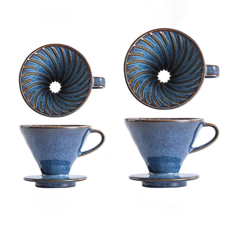 V60 Keramisk Dripper – Perfekt for kunstnerisk kaffebrygging hjemme | Luvikno