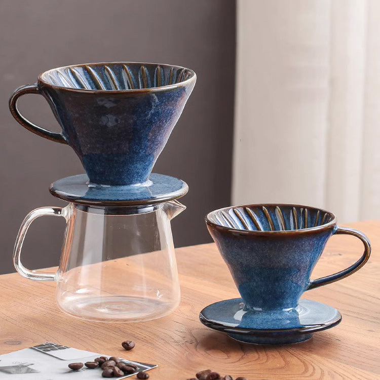 V60 Keramisk Dripper – Perfekt for kunstnerisk kaffebrygging hjemme | Luvikno
