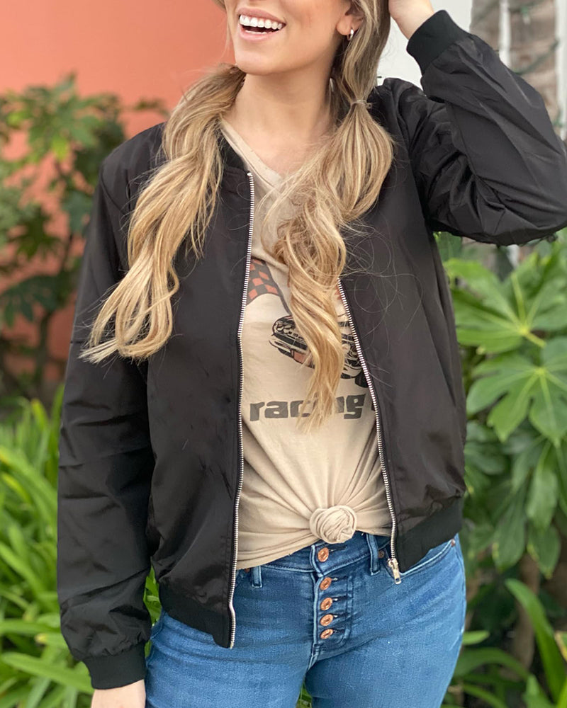 Luvik | Klassinen bomber-takki taskuilla naisille