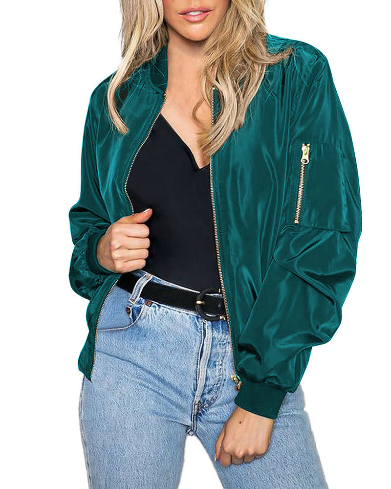 Luvik | Klassisk bomberjakke med lommer for kvinner
