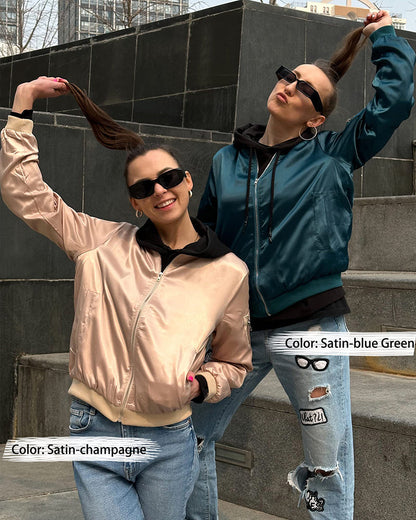 Luvik | Klassinen bomber-takki taskuilla naisille