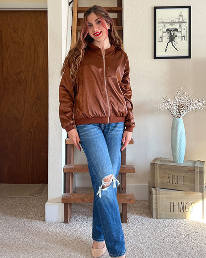 Luvik | Klassinen bomber-takki taskuilla naisille