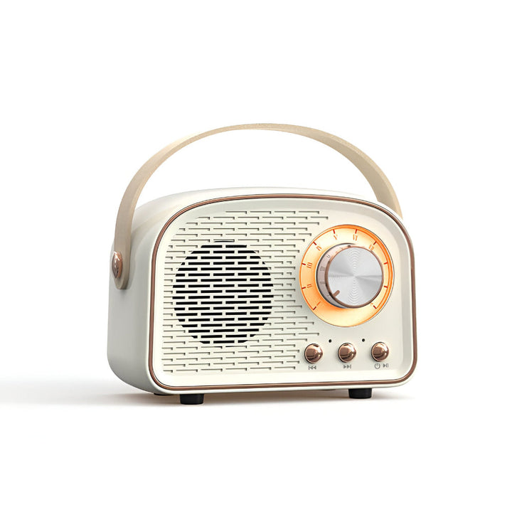 SoundRetro Bluetooth-høyttaler – Trådløs vintage-høyttaler med dyp lyd og retro design | Luvikno