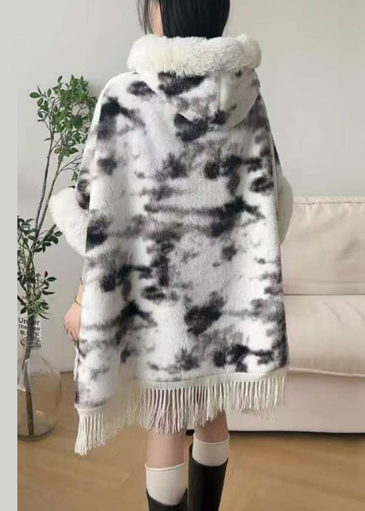 Luvik | Svart hettegenser med sidelukking Varm fleecejakke Halvlange ermer