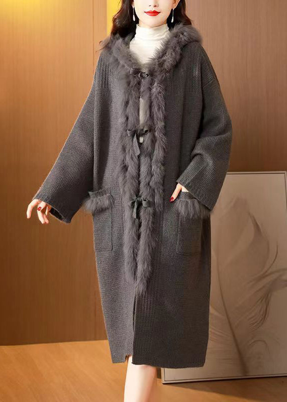 Luvik | Graufuchs-kauluri ja nauhat päällystekangasta neuleet talvelle