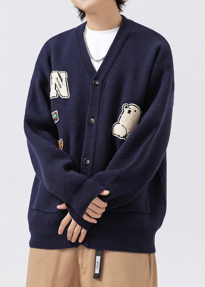 Luvik | Meri V-leikkaus Tasku Sovellus Neuleet Miehet Takit