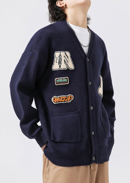 Luvik | Meri V-leikkaus Tasku Sovellus Neuleet Miehet Takit