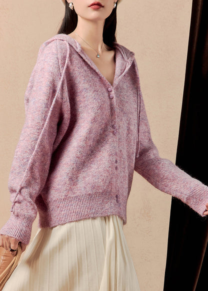 Luvik | Lila Huppu Napin Kiristäjä Takit